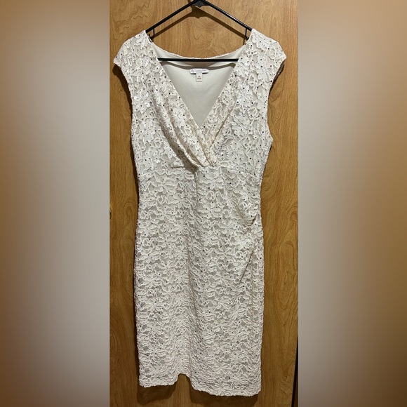 Dress Barn Ivory Sequin Dress - Picture 1 of 2